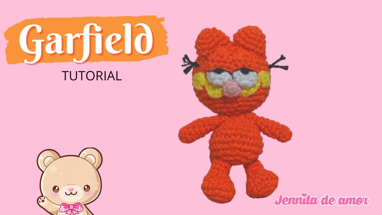 Aprendamos a realizar este lindo GARFIELD-Amigurumi Tutorial