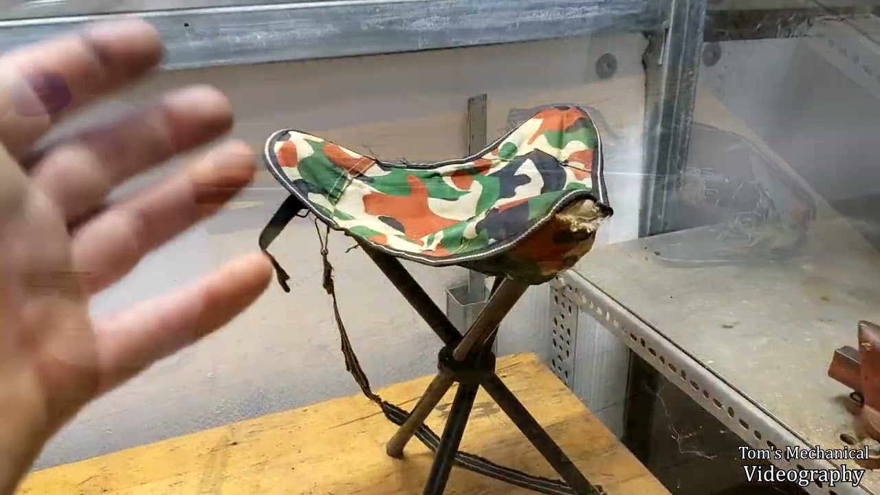 Fixing a Camp Chair with a Milk Jug