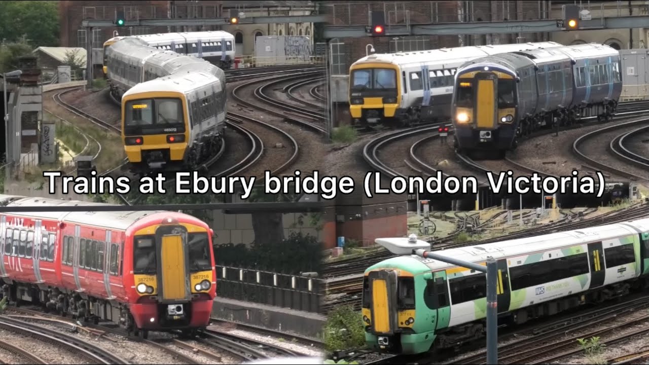 Trains at Ebury bridge (London Victoria) 13/07/24