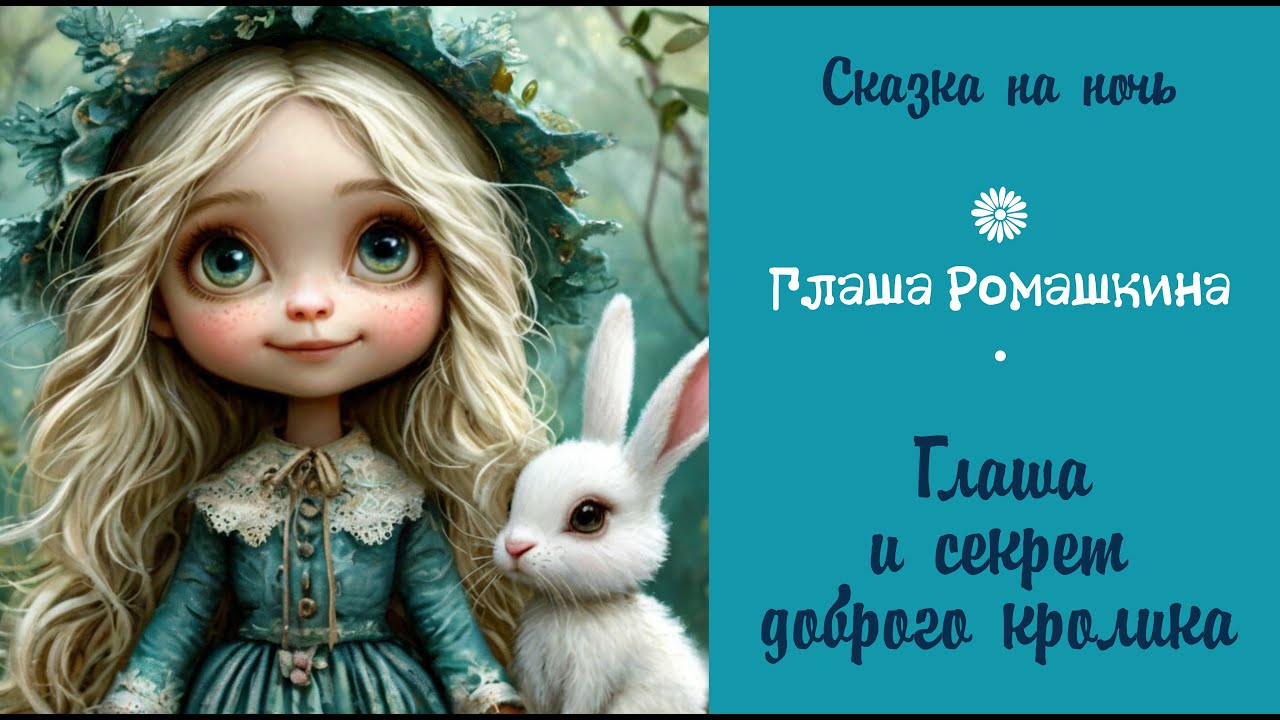 Сказка на ночь. Глаша Ромашкина. Глаша и секрет доброго кролика.