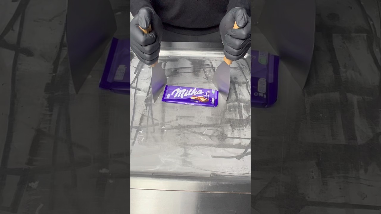 Ice Cream Rolls | Milka Chocolate &ndash; Creamy, Smooth & Irresistibly #food #dessert #asmr #satisfying