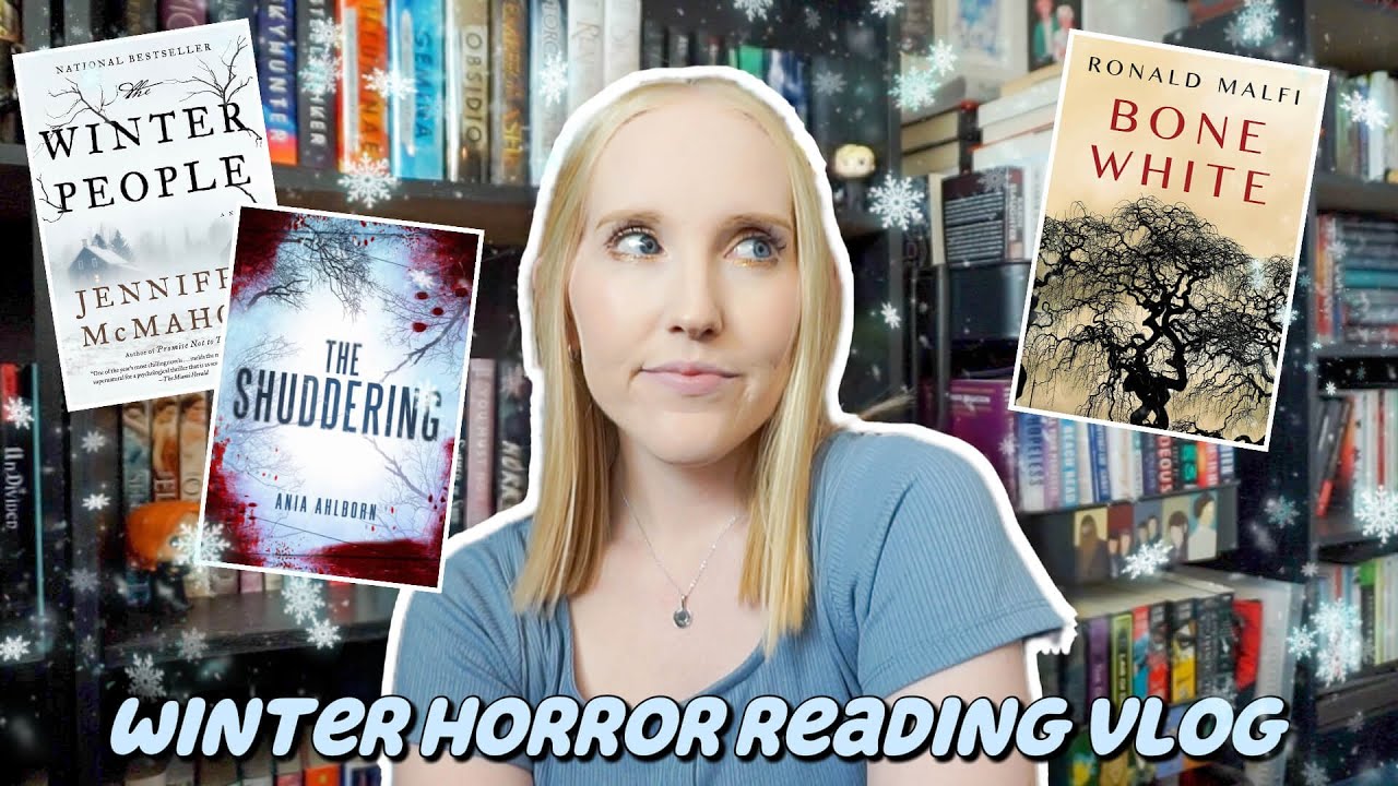 winter horror reading vlog ❄️