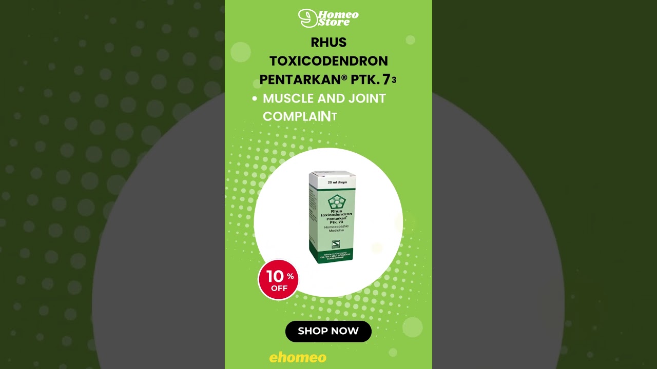 Rhus toxicodendron Pentarkan Ptk  73  #skincare #skincareroutine #jointpain