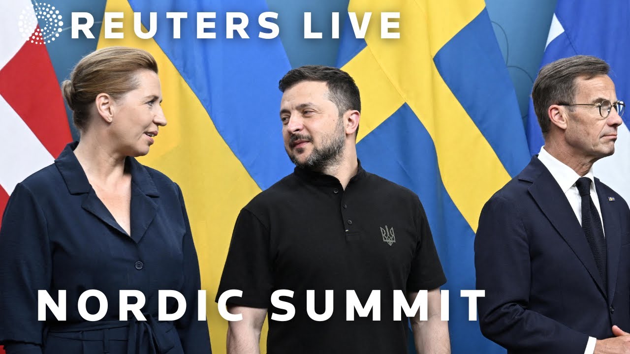 LIVE: Ukrainian President Volodymyr Zelenskiy holds a press conference in Sweden