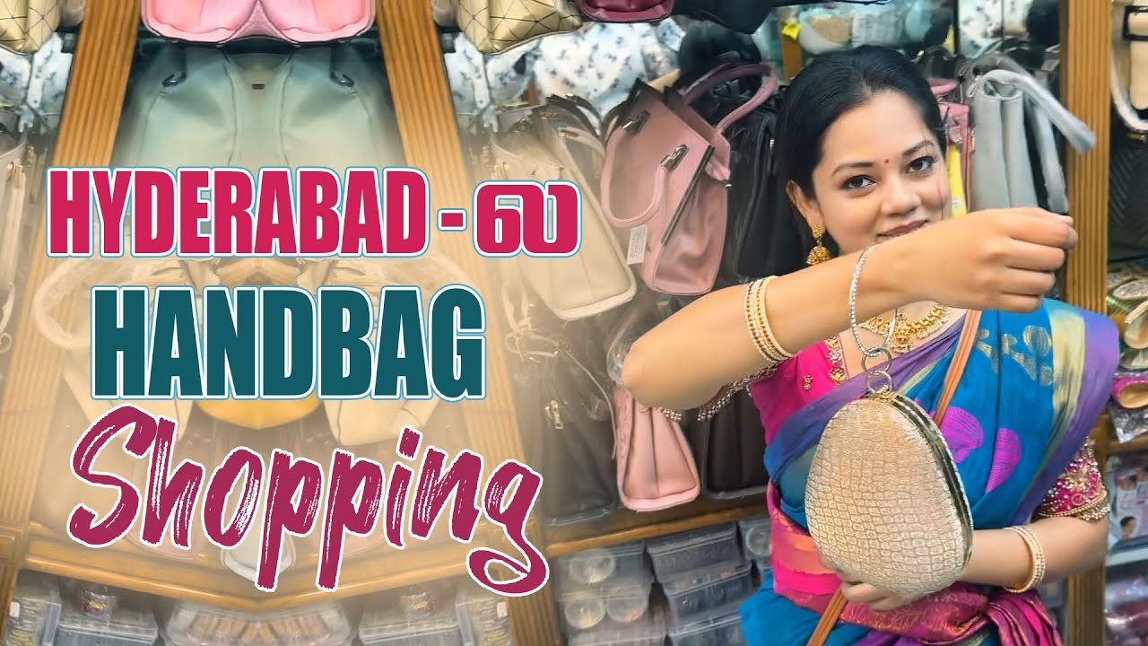 வாழ்க்கைலயே இப்டிபட்ட handbags பாத்ததில்ல😨|கல்லுல கூட hangbag|hyderabad shopping😍Anithasampath Vlogs