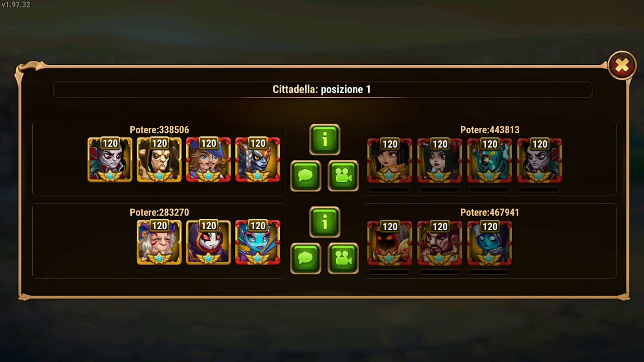 Hero Wars: 330k Ishmael group vs 440k charged ODH teams.