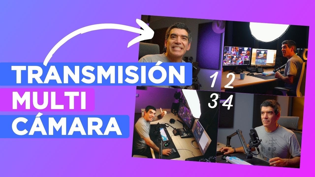 🔴 Cómo transmitir EN VIVO 🎥 con VARIAS cámaras 👀