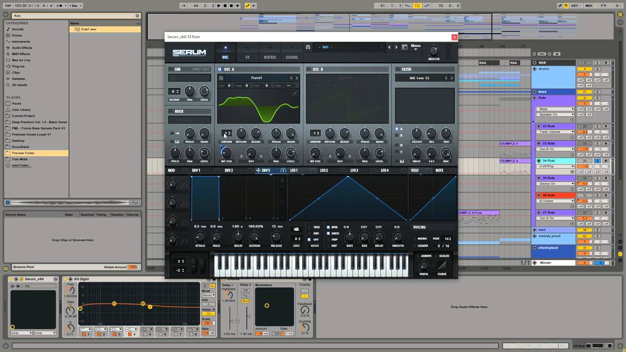 How to make a Tropical Flute Sound with SERUM, Xfer