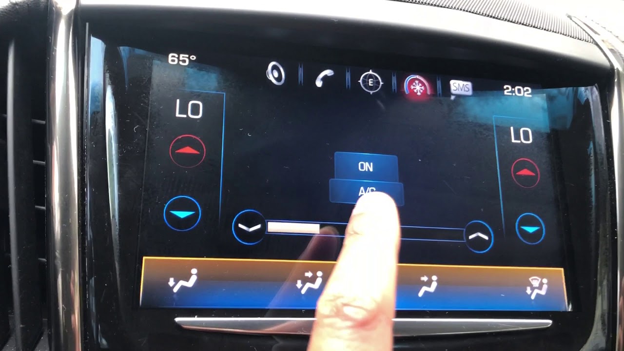 Cadilac ATS - Climate control system controls overview