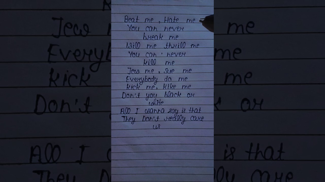 Michael Jackson ~Beat me hate me lyrics #legend Michael Jackson #musicvideo #shorts