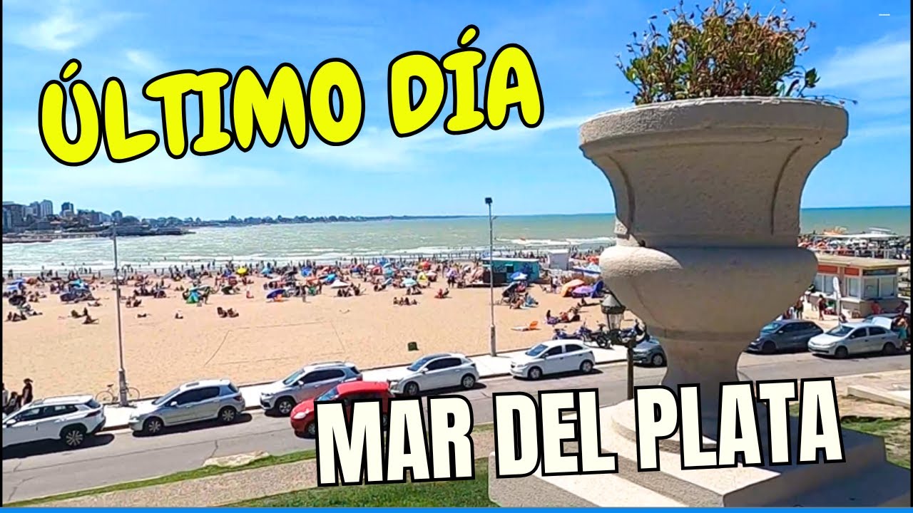 Fin de semana largo en Mar del Plata. último día. Se viene el verano con todo.