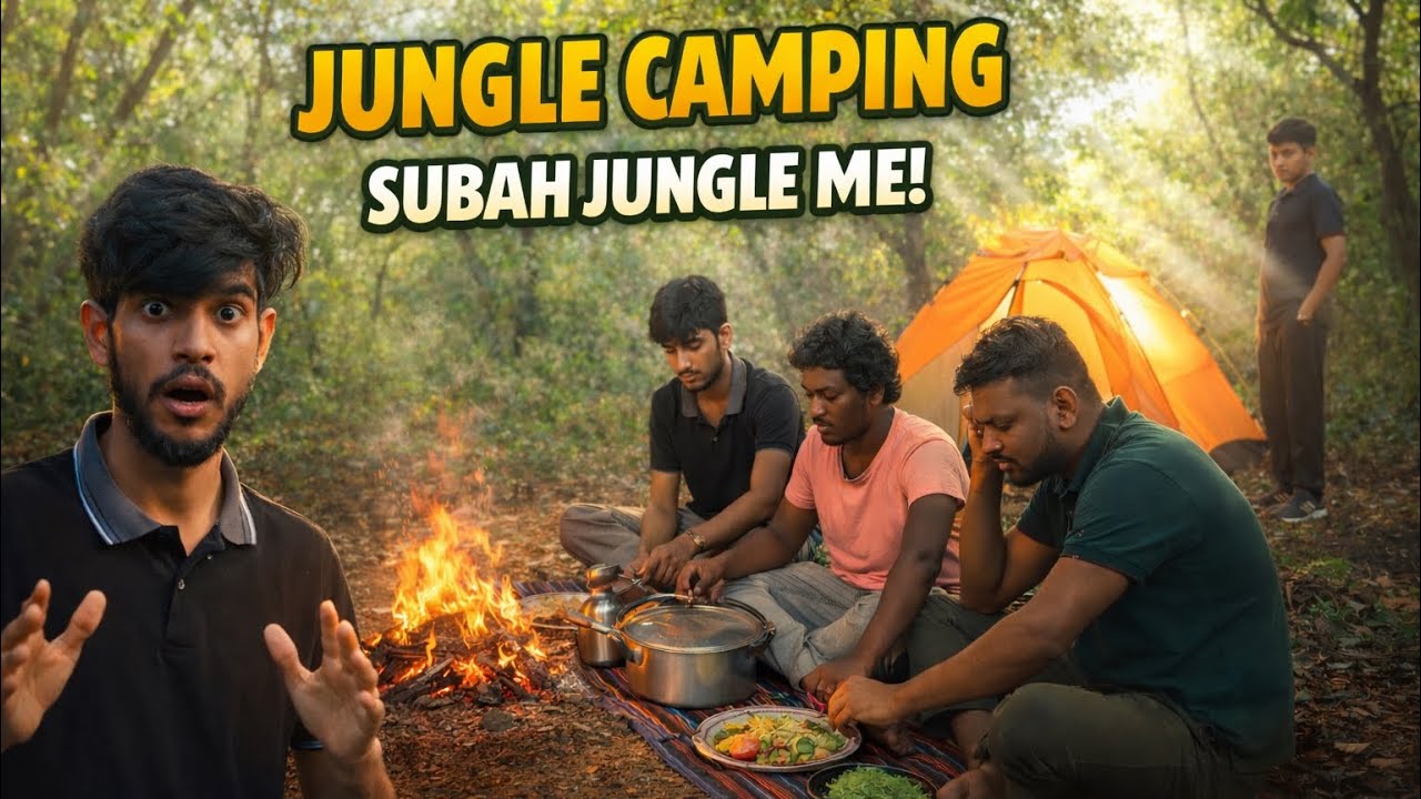24 Hours Solo Camping in Jungle! 😱🏕️”