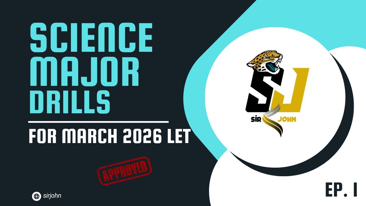 Science Major LET Reviewer for March 2026 LET