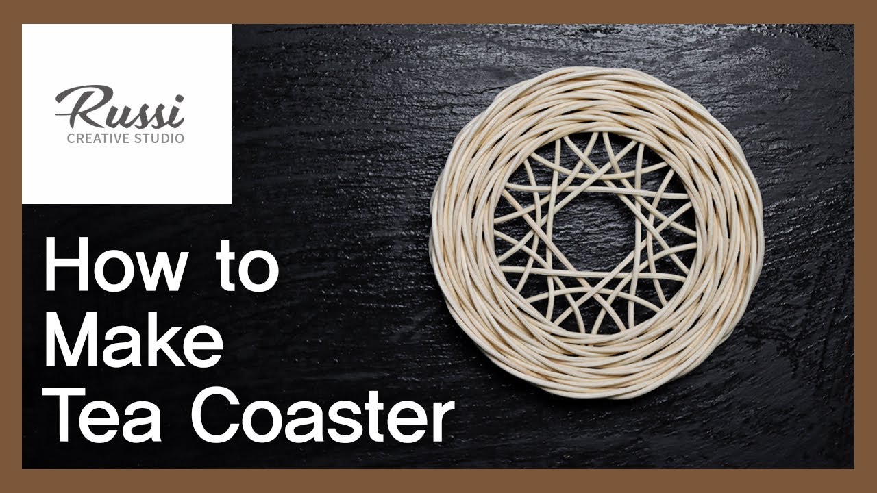 패턴 가이드로 라탄 티코스터 만들기3.[라탄공예] 취미 수업 온라인클래스59:Rattan Craft : Make rattan Tea Coaster,pattern guide,