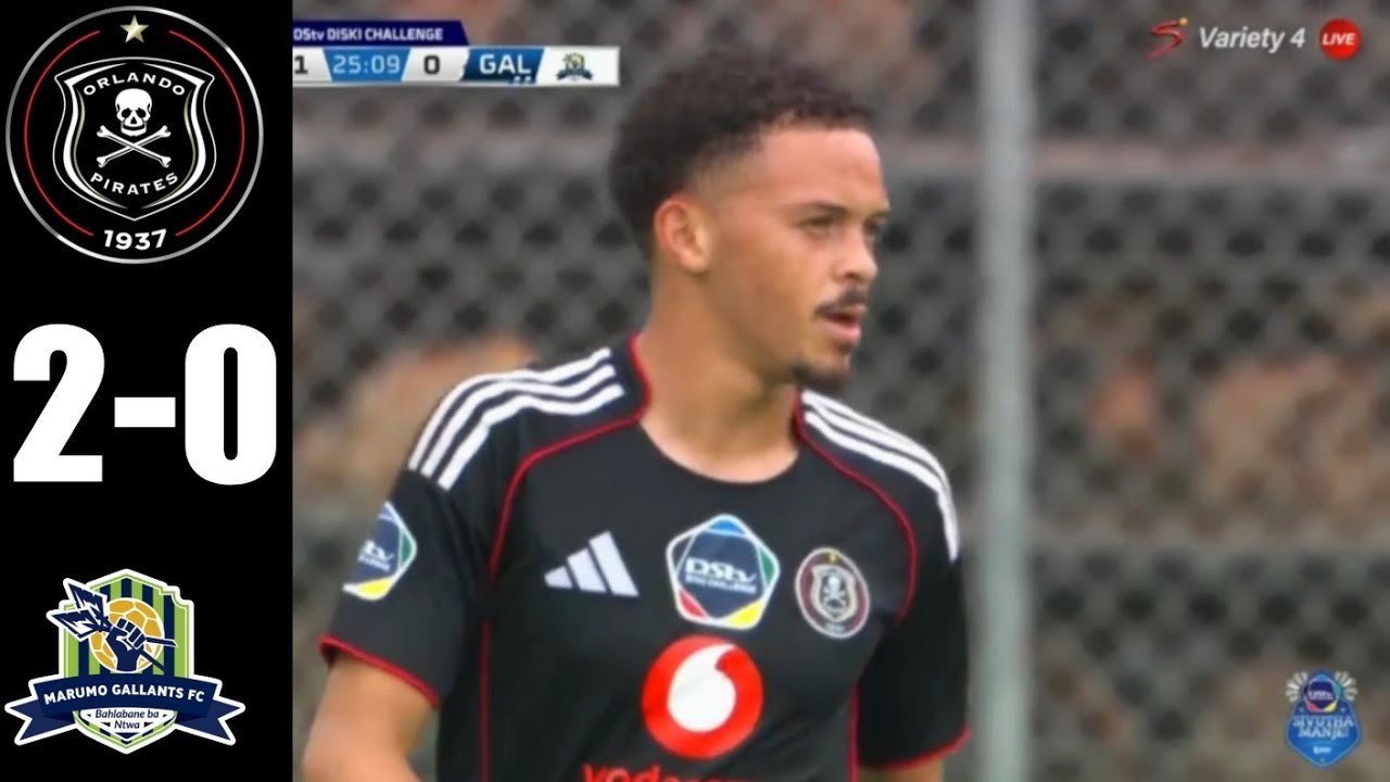 Orlando Pirates vs Marumo Gallants highlights (2-0) DDC Challenge 