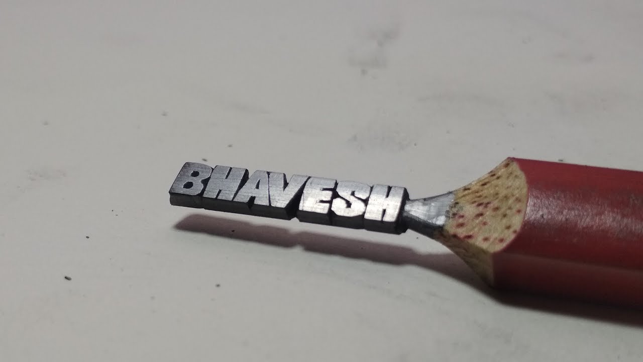 BHAVESH || Pencil Carving