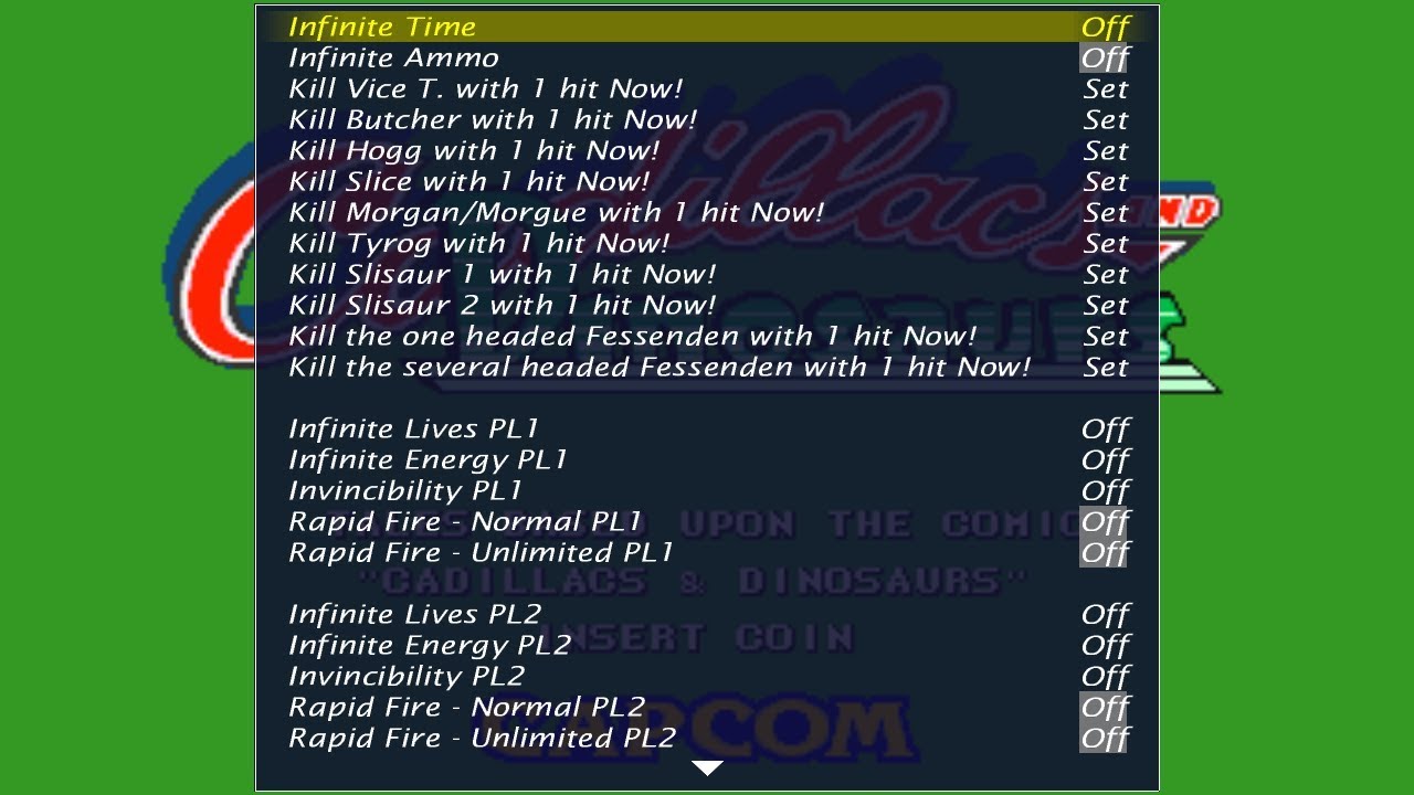 MAME Cheats