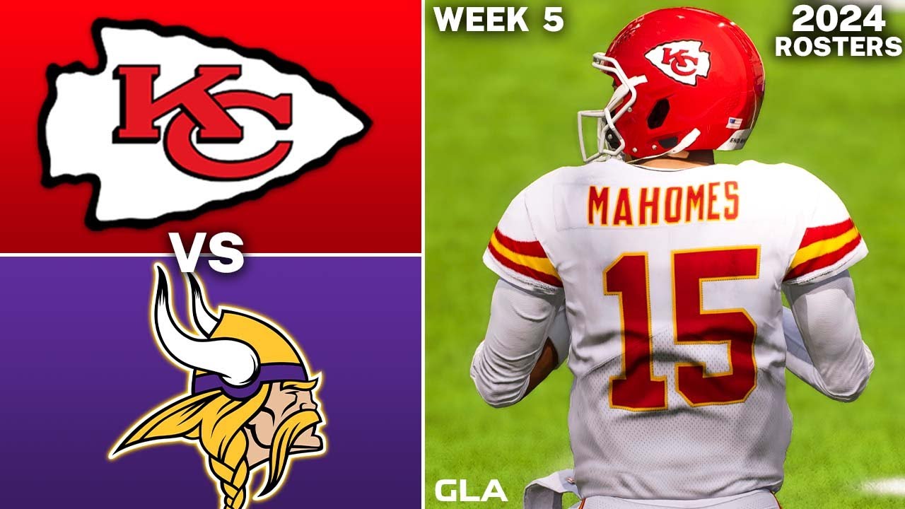 Chiefs vs. Vikings Simulation | Week 5 | Madden 24 Rosters PS5