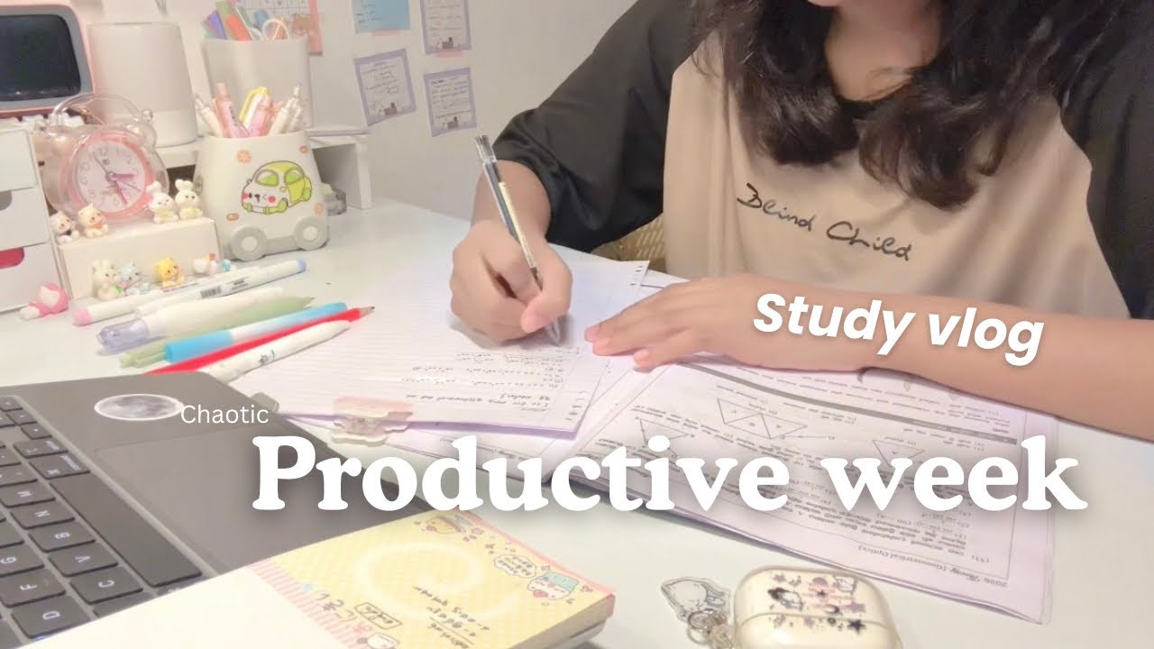 WEEKLY STUDY VLOG |  temu haul, table accessories
