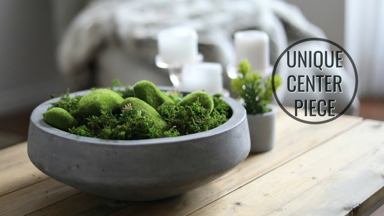 DIY MOSS BOWL CENTERPIECE