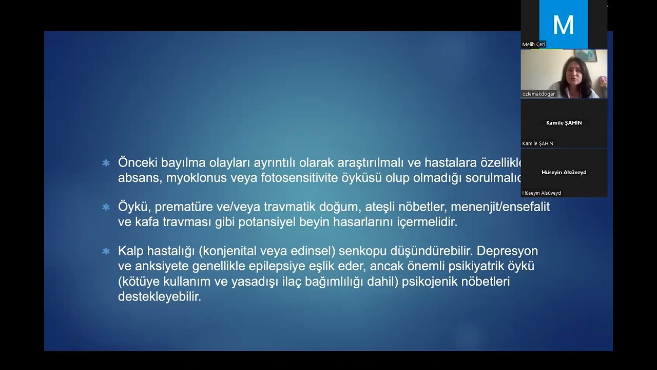 EPİLEPSİ HASTASINA GENEL YAKLAŞIM