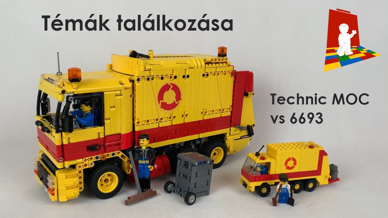 Technic szerda - Témák találkozása, avagy a nagytesó! - Lego City 6693 vs 6693 Technic moc