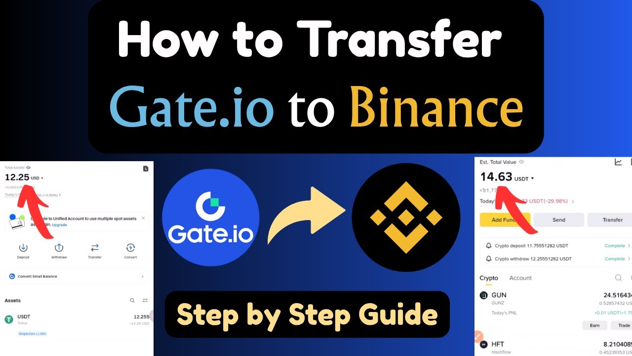 How to Transfer Gate.io to Binance (USDT/Any Crypto) | Gate.io to Binance Transfer Guide