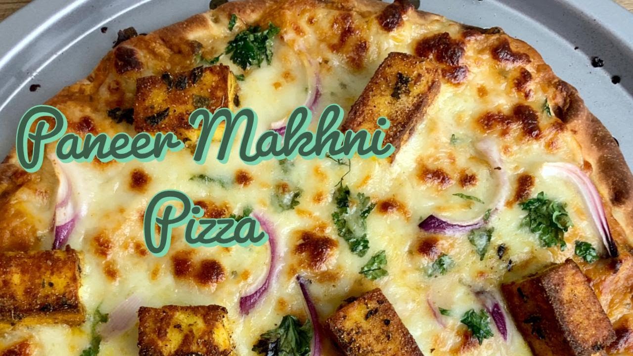 Paneer Makhni Pizza | Indian Style Paneer Pizza Recipe | Paneer Butter Masala Pizza | YumVegCooking