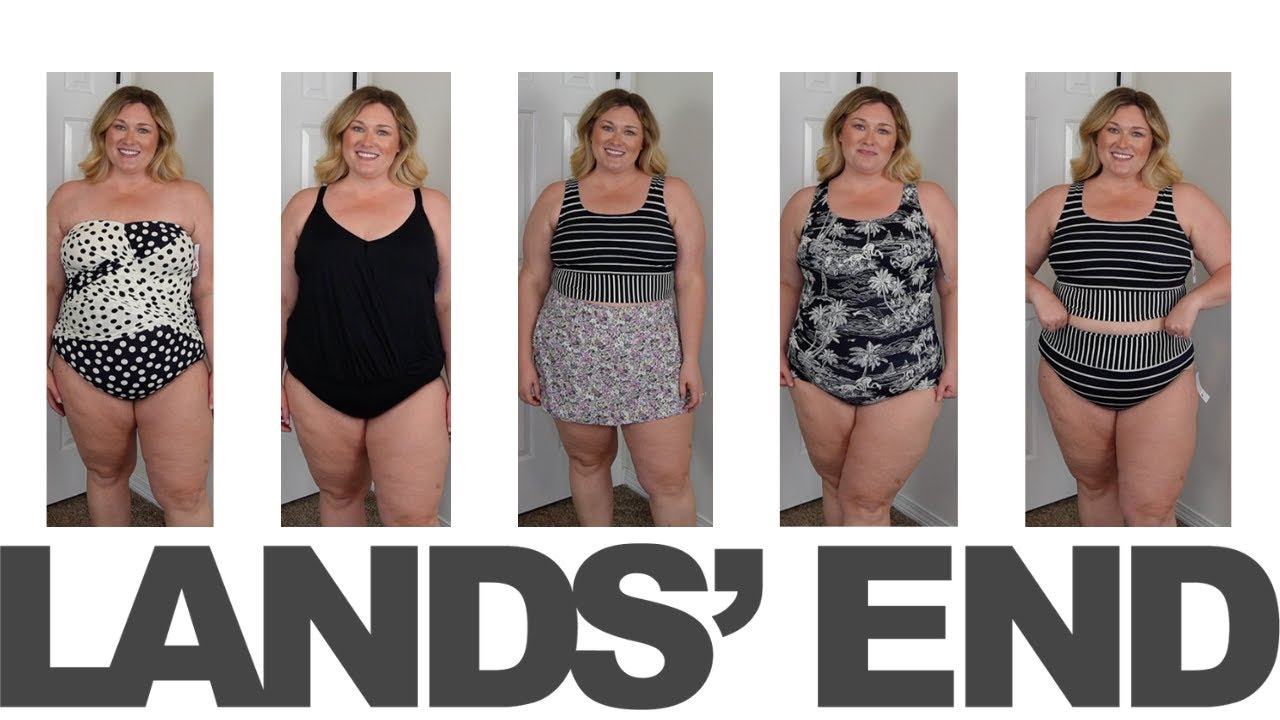 LANDS&rsquo; END PLUS SIZE SWIMSUIT HAUL | Swimsuit Saturday