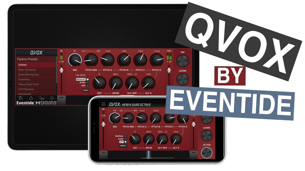Eventide H9 QVox iOS Demo and Tutorial