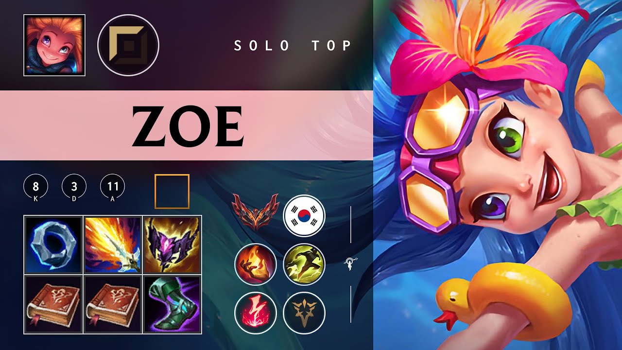 Zoe Top vs Ornn - KR Grandmaster Patch 26.03