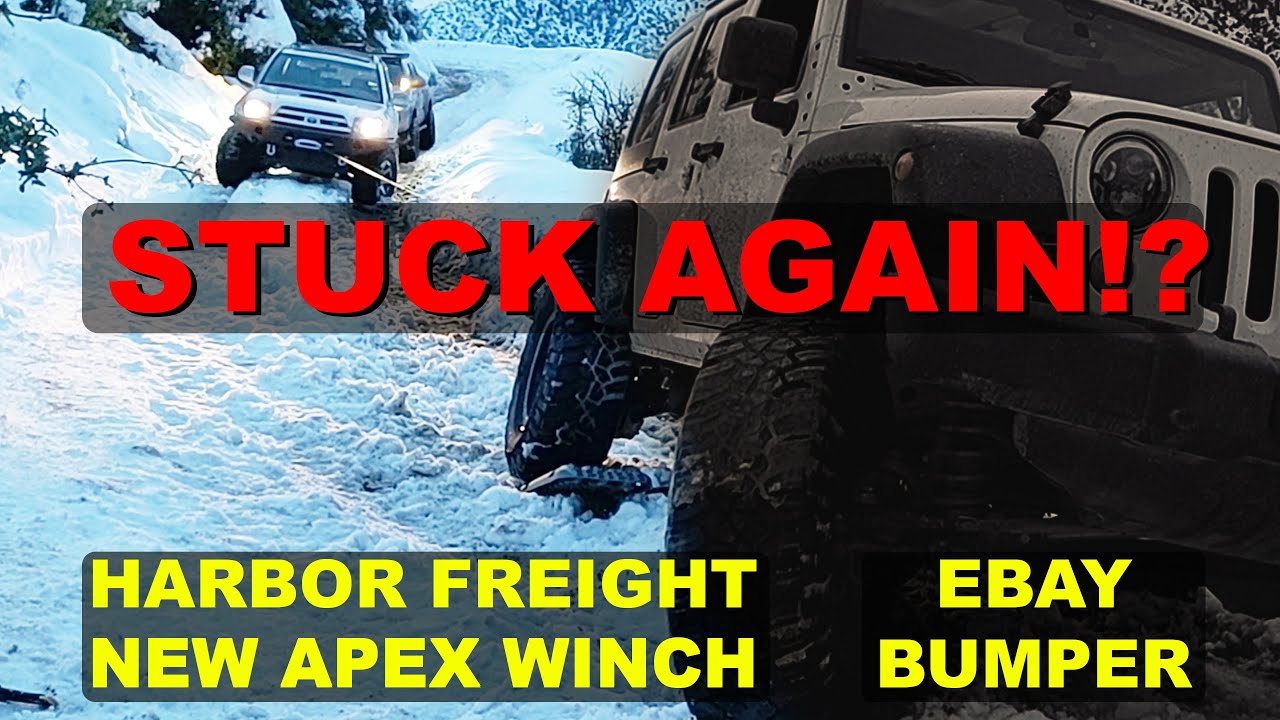 Испытание лебёдки Harbor Freight Apex Winch и внедорожные испытания. Восстановление трёх автомоби...