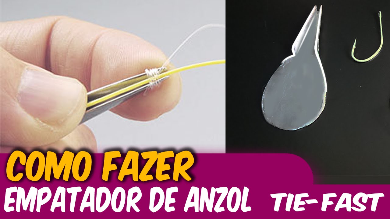 Como fazer um empatador de anzol caseiro ✱ Empate de azol ✱ Tie-Fast Knot Tool