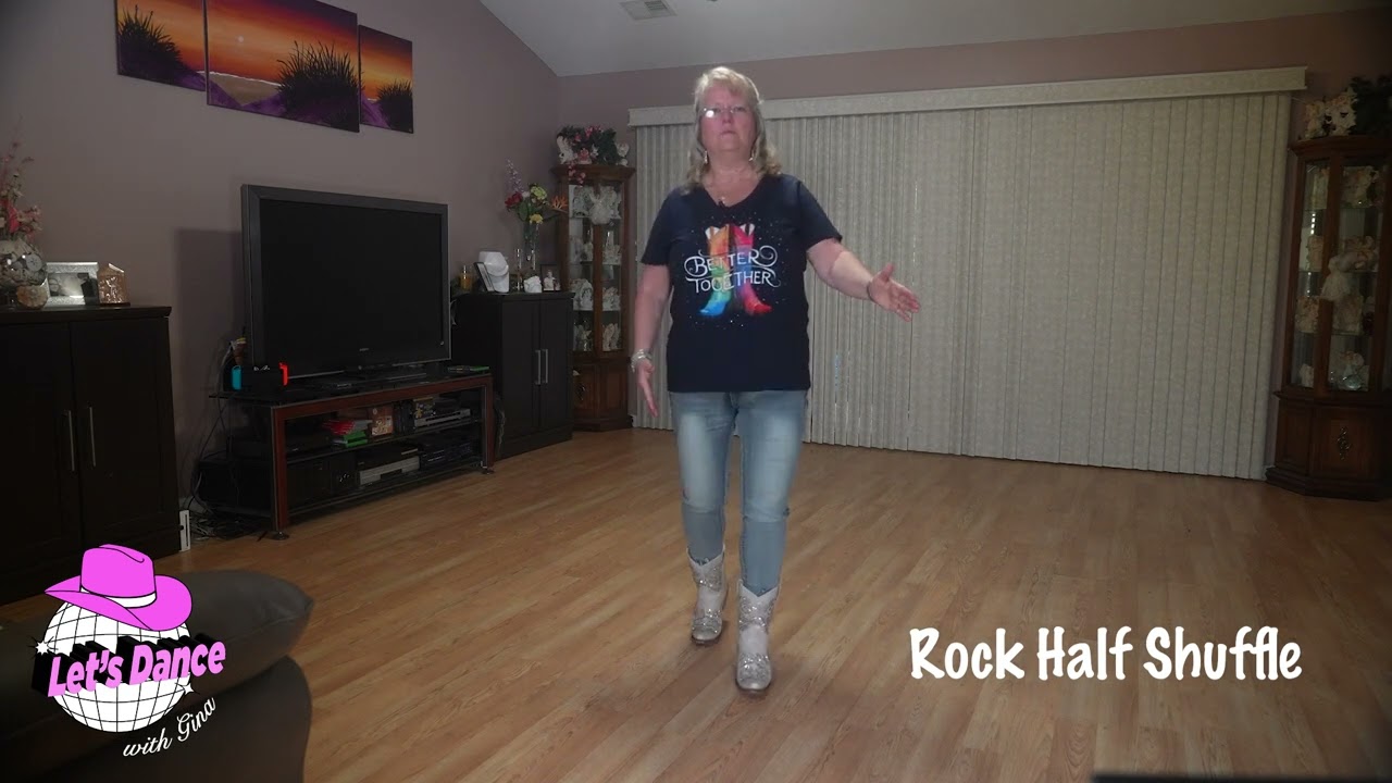 One Step at a Time step teach video - Rock Half Shuffle