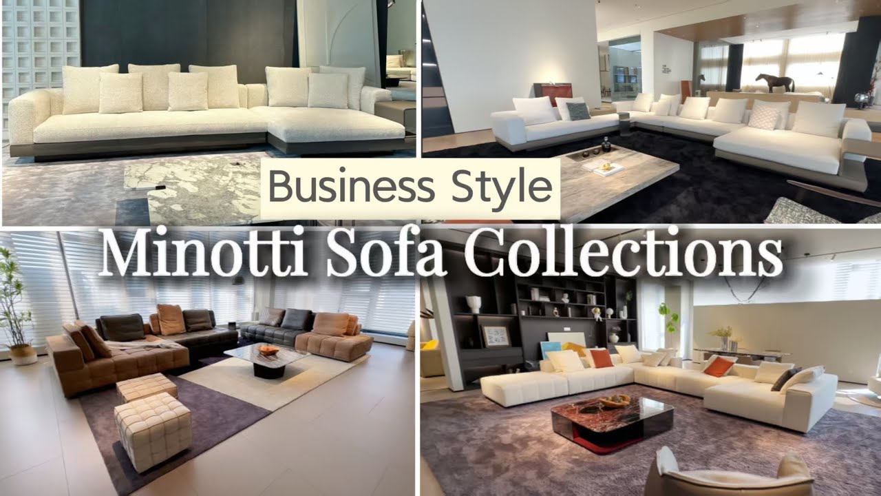 Luxury Living with Minotti – Discover 4 Iconic Sofas in One Video!