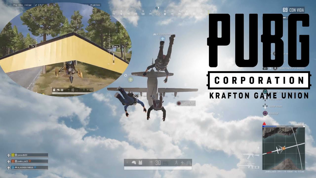GANANDO EN PUBG CON MANU Y PEIBOL - el desastre del ala delta y los aviones que vuelan