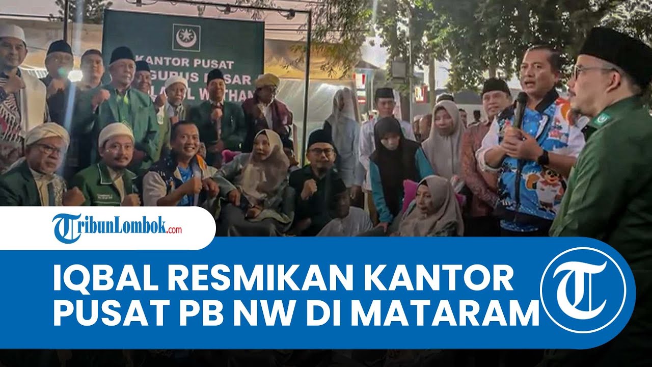 Resmikan Kantor PBNW di Mataram, Lalu Muhammad Iqbal: Kolaborasi Bangun Daerah Bersama