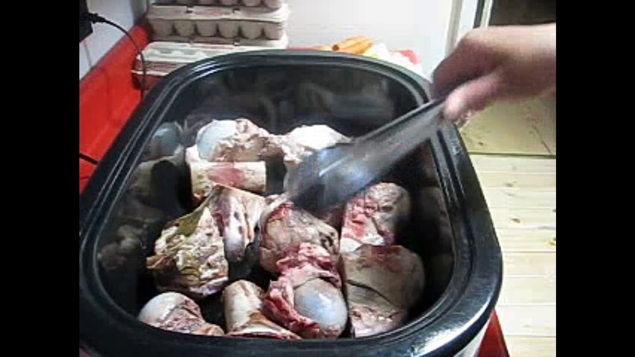 Beef Stock in the Roaster