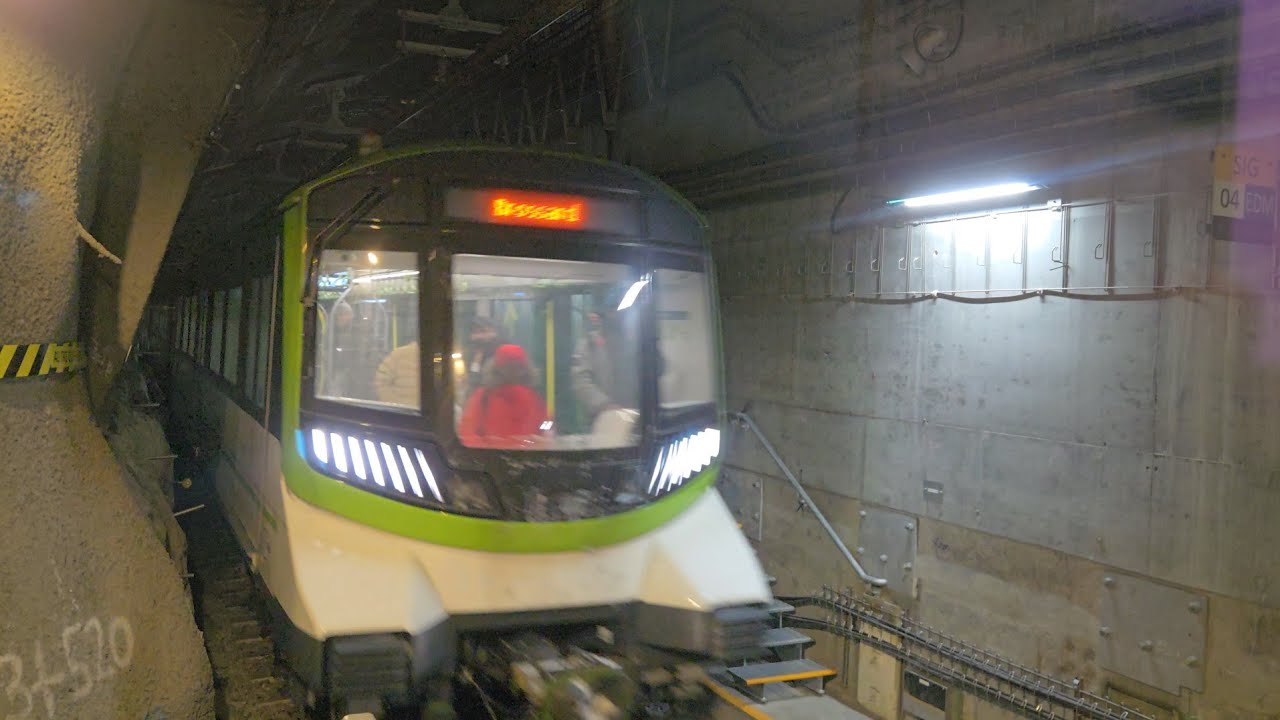 MONTREAL REM Snowy Exploration Ride From Pierrefonds to Edouard Montpetit and Central Station 