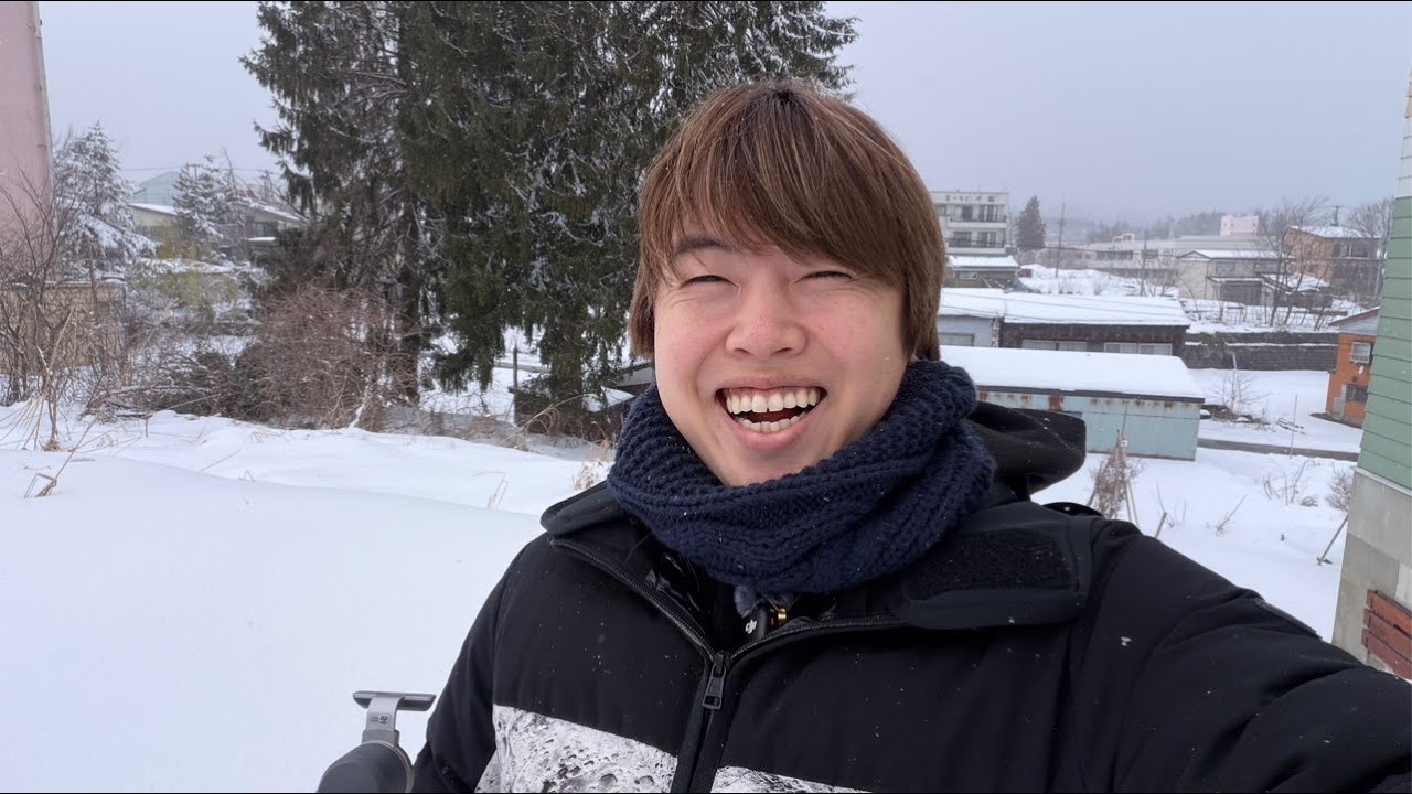 ヒカキンがダイブした川まで雪国を歩く