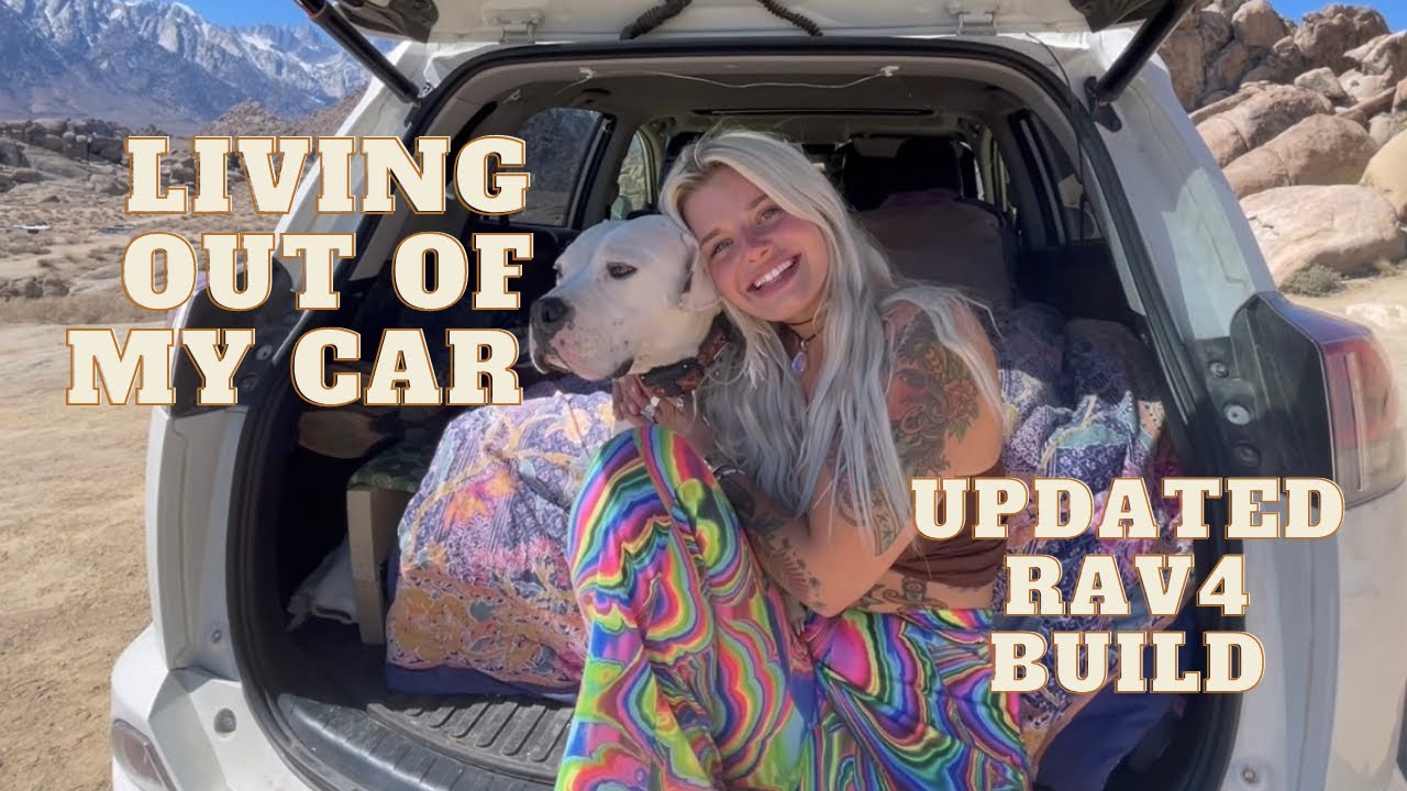 LIVING OUT OF MY RAV4- updated car camping tour