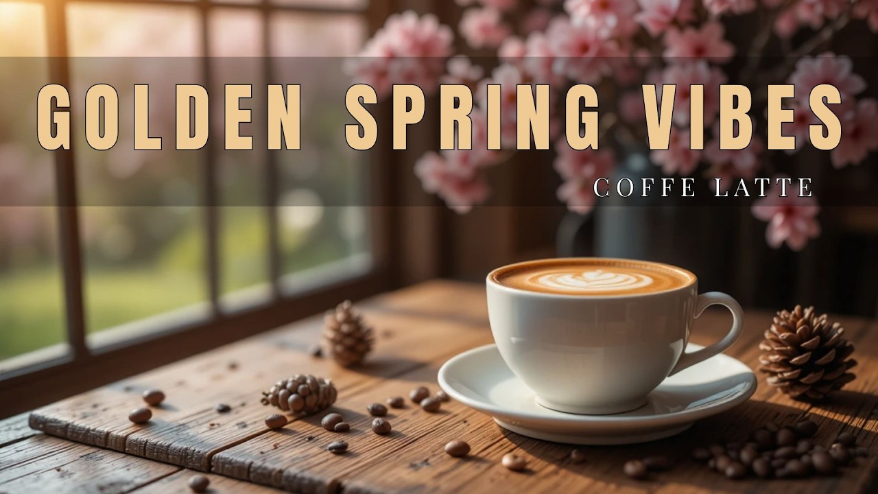 Peaceful Spring Morning Cafe ☀️🌸 Relaxing Coffee Ambience for Study & Work