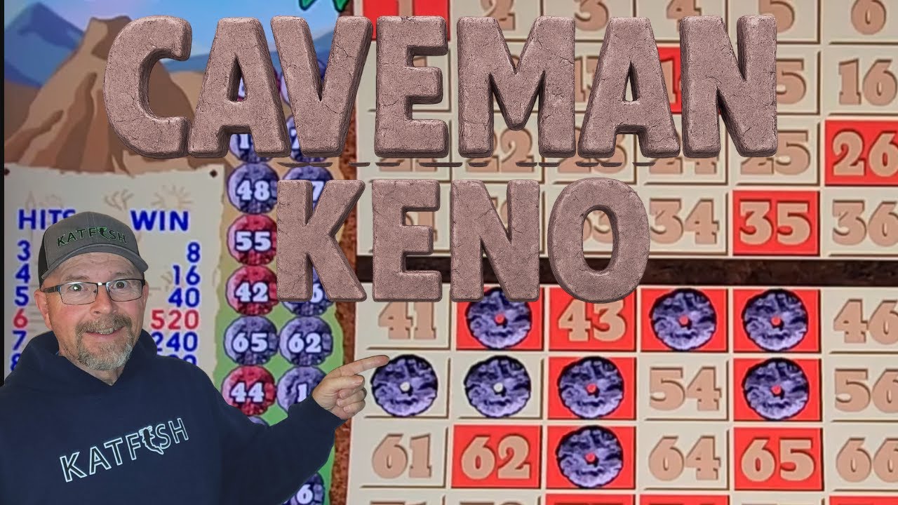 Caveman Keno Bet Level Challenge! Low Bankroll to BIG Win on 50¢ Denom