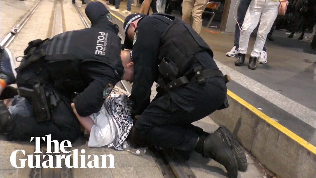 NSW police punch man multiple times during Sydney anti-Herzog protest