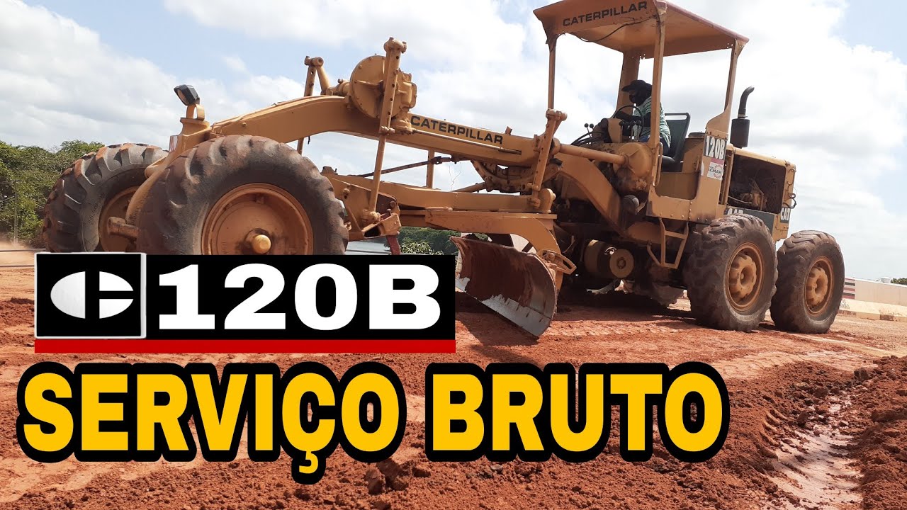Motoniveladora Caterpillar 120B/patrol/ motor grader working/Motoconformadora/Niveleuse