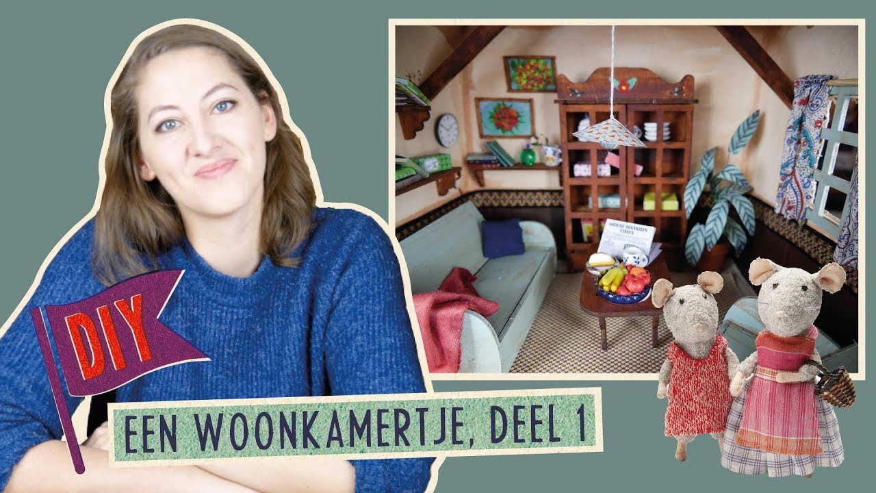 Knutselen & DIY // Woonkamertje deel 1 | Muizenhuis Tutorial