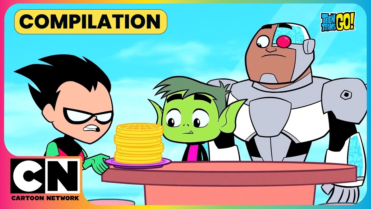The Waffliest Day Ever!🧇| Teen Titans Go!👊| National Waffle Day |@cnindia​