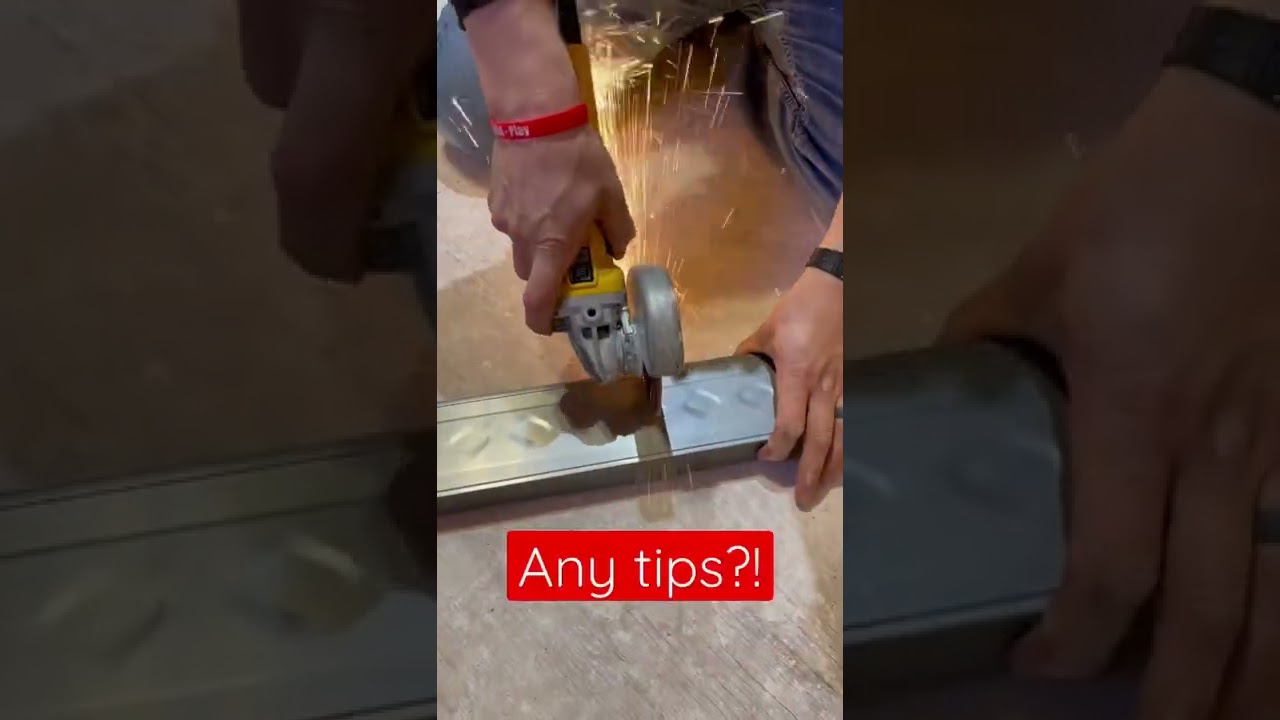 Cutting steel framing. #diy #shorts #youtubeshorts