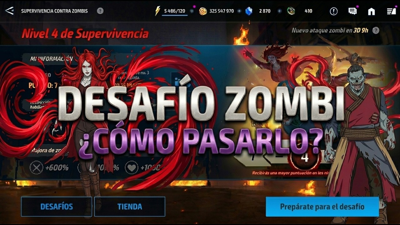 ¿Como pasar el desafio de zombie? cuentas nuevas video peticion Marvel future fight #marvel