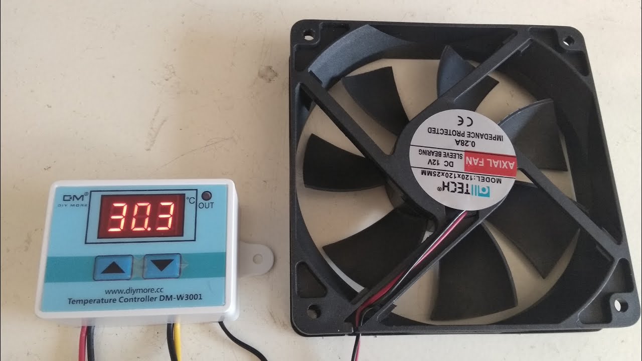 Termostato XH-W3001 12 V - como resfriar água do aquário com cooler. Ligação elétrica e programação